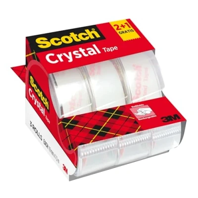 Imagen de Scotch 6 1975C Paquete de 3 Cintas Crystal, 19 mm x 7,5 m