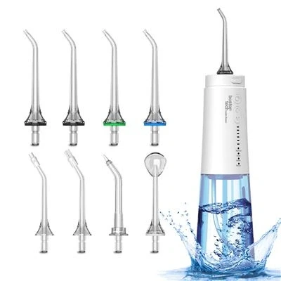 Imagen de Aquapik® Irrigador Dental Portátil UltraCare One Elimina la Placa + Recomendado por dentistas Cuida tus Implantes y Ortodoncia Bucal con 8 Boquillas 6 Niveles Presión Tanque 250 ml