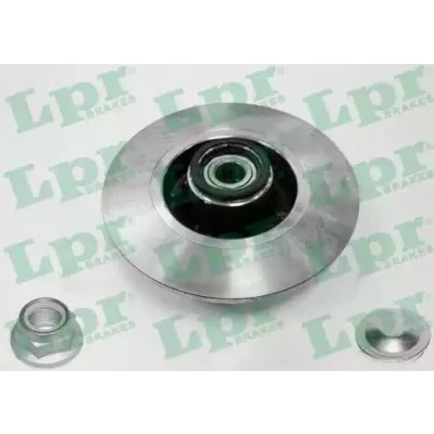 Imagen de LPR R1005PCA Disco de freno 240 8 4 macizo con anillo sensor ABS, juego cojinetes rueda accesorios RENAULT: MEGANE 2, CLIO 3