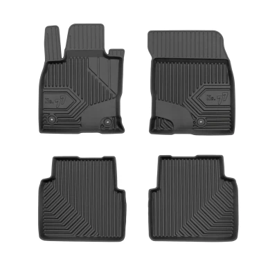 Imagen de FROGUM No. 77 77425057 Juego de alfombrillas suelo TPE (elastómero termoplástico) delante y detrás 4 negro Adaptado FORD: Kuga Mk3