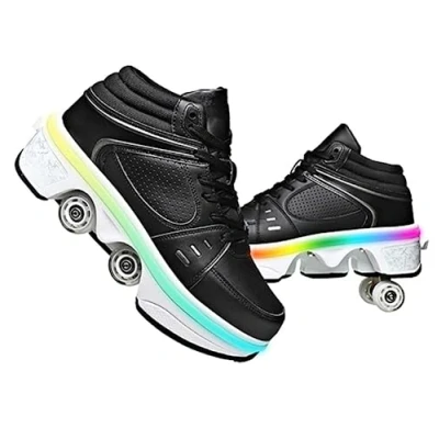 Imagen de Zapatos con Ruedas para Niños Y Niña, Multiusos Zapatillas ruedascon Led Luces, de Skateboard
