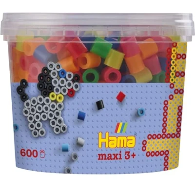 Imagen de Hama Maxi Pot 600 perles néon Color Actividades Creativas, Multicolor (161 08572.00)