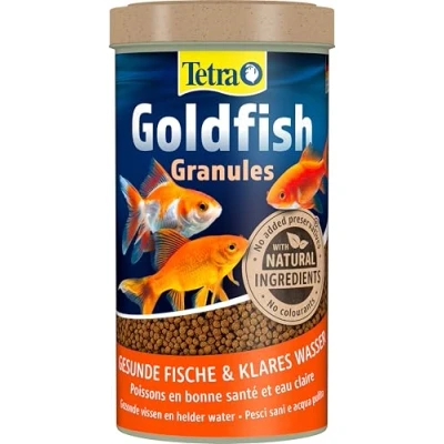 Imagen de Tetra Goldfish Granules Alimento granulado para carpines dorados y otros peces de agua fría, lata 500 ml