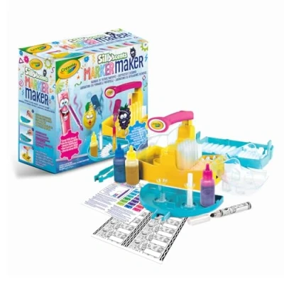 Imagen de CRAYOLA Marker Maker Silly Scents, laboratorio de rotuladores perfumados neón, crea tus propios perfumados, actividad creativa y regalo para niños a partir 6 años, versión