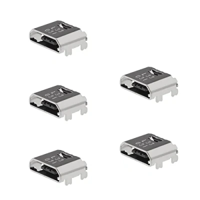 Imagen de eMagTech 5 Piezas de Puerto Carga Micro USB Conector Repuesto Compatible con Samsung Galaxy Tab A/Tab E/Core Prime
