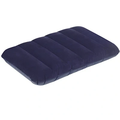 Imagen de TRIXES Almohada Inflable Azul Marino Grande Almohadilla para Viajar y Acampar Suave Cómoda