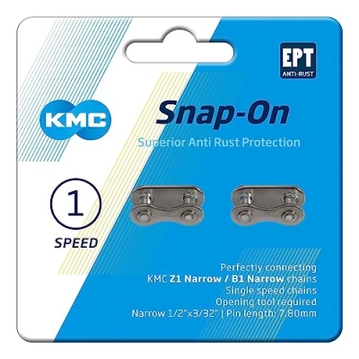 Imagen de KMC Z1 Enlace Estrecho para Unisex, Color Plateado
