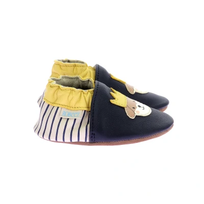 Imagen de Robeez KING DOG Unisex Patucos para niños, Talla: 17/18, Marine/beige clair Zapatos