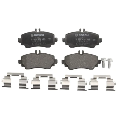 Imagen de BOSCH 0 986 424 469 Juego de pastillas freno Low Metallic Chapa antichirridos, con tornillos muelle, accesorios MERCEDES BENZ: Vaneo