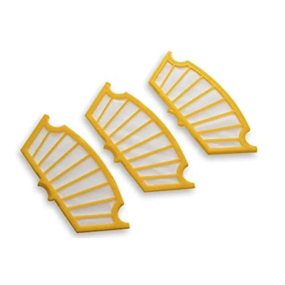 Imagen de vhbw Set de 3x Filtro aspiradora compatible con iRobot Roomba 560, 562, 563, 564, 565, 570, 580, 581, 585, 590 principal amarillo