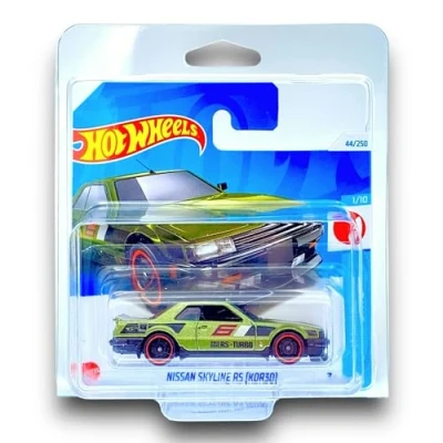 Imagen de Hot Wheels Nissan Skyline RS [KDR30] HW J Imports 1/10 HTD06 Short Card verde metálico Mattel 2024 1:64