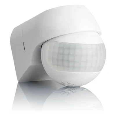 Imagen de SEBSON® 2X Detector de Movimiento Exterior IP44, Montaje Superficie en Pared, programable, Sensor Infrarrojos, Alcance 12m / 180, LED Adecuado, orientable