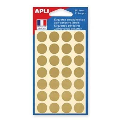 Imagen de apli agipa 10077 PASTILLE adhesiva 15 mm Pochette Juego de 112 rojo