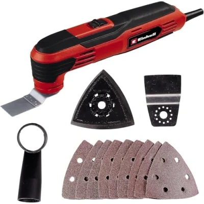 Imagen de Einhell Herramienta multifunción TC MG 250 CE (250 W, 22000 a 44000 mín 1 número de oscilaciones, portaherramientas magnético, electrónica velocidad giro, incl. accesorios)