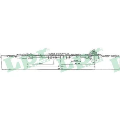 Imagen de LPR C0459C Cable de Embrague con reajuste manual VOLKSWAGEN: TRANSPORTER 4, 4 Bus