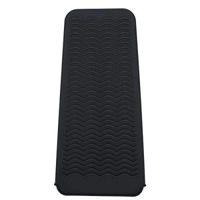 Imagen de plancha de pelo silicona Funda resistente al calor Rizador viaje Alfombrilla antideslizante para plancha, rizador, pelo, varitas rizar el cabello(#1)