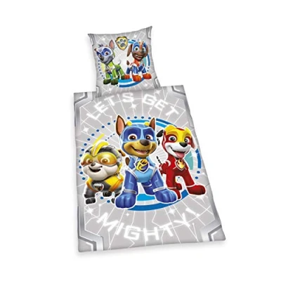 Imagen de Herding Paw Patrol Juego de Cama, Algodón, Gris, 80 x cm, 135 200 cm