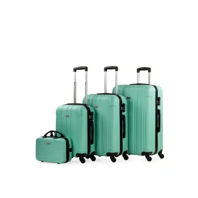 Imagen de ITACA Juego Maletas De Viaje rígidas Trolley con Candado Combinación y 4 Doble Rueda 360 Set Ligeras Resistentes Neceser, Menta