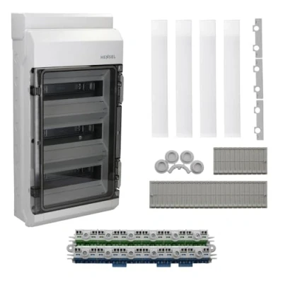 Imagen de Hensel KV3536 Caja de fusibles KV (3 filas, 36TE, IP54)