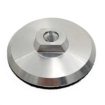 Imagen de SHDIATOOL Almohadilla de respaldo aluminio gancho y bucle 4 pulgadas Arbor M14
