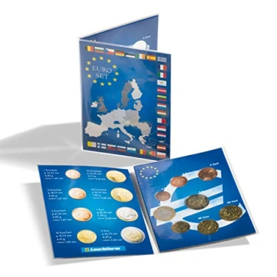 Imagen de Leuchtturm 315678 Tarjeta para una Serie de Monedas en Euros Curso Legal