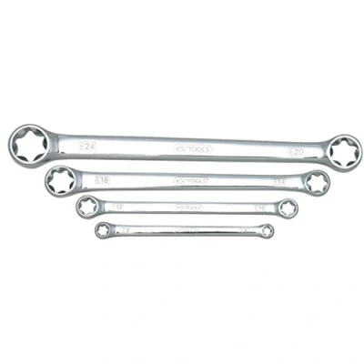 Imagen de KS TOOLS 518.0860 Kit llaves estrella de dos bocas E24, E6 Acero cromo vanadio
