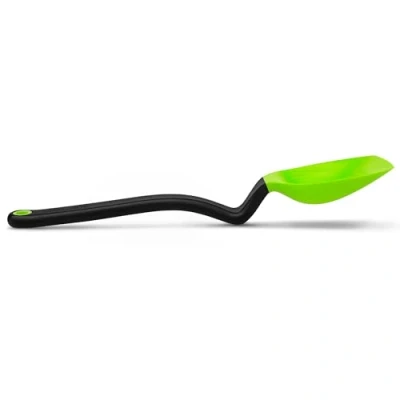 Imagen de Dreamfarm Supoon Cuchara multifuncional de silicona antiadherente con líneas medición para sentarse y cocinar, utensilio cocina, color verde