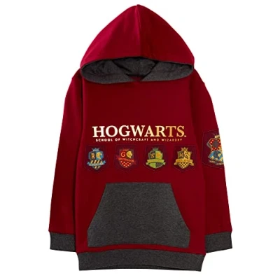Imagen de Harry Potter Sudadera con Capucha niños Hogwarts House Teams Crest de Forro Polar