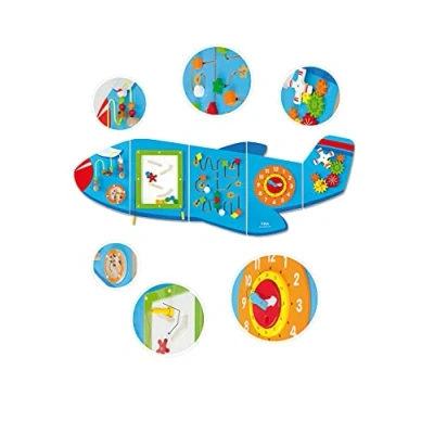 Imagen de VIGAtoys 50673 Viga Toys Juego de Pared, diseño avión, Medium