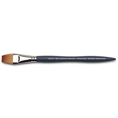 Imagen de Winsor &amp; Newton, Pincel sintético Profesional para Acuarela, Plano Corto, 19mm