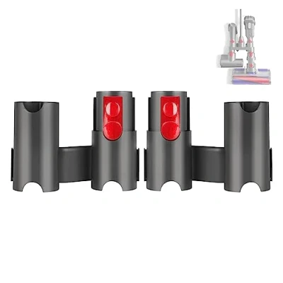 Imagen de 2 soportes de almacenamiento para aspiradora inalámbrica Dyson V7 V8 V10 V11 V12 V15 gran tamaño, accesorios montaje en pared