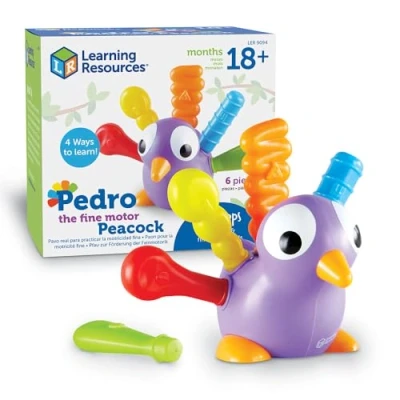 Imagen de Learning Resources Pedro, el Pavo Real para Practicar la motricidad Fina