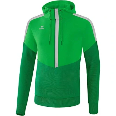 Imagen de ERIMA Squad Sweat Shirt con Capucha, Unisex, Fern Green/Smaragd/Silver Grey, XXL