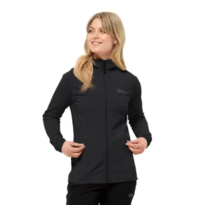 Imagen de Jack Wolfskin BAISELBERG HOODED FZ W, Chaqueta Mujer, black,
