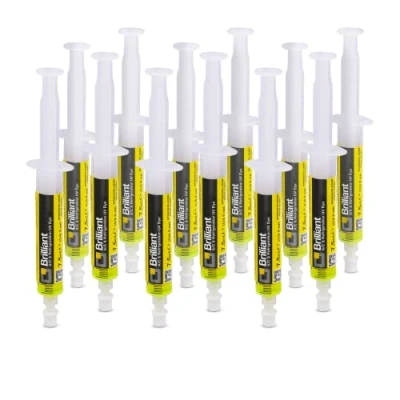Imagen de Errecom Brilliant 12 x 7,5 ml, Detector Fluoresciente UV para localizar Las Fugas de Gas Refrigerante en los Sistemas Aire Acondicionado y Refrigeración (adaptadores no incluidos)