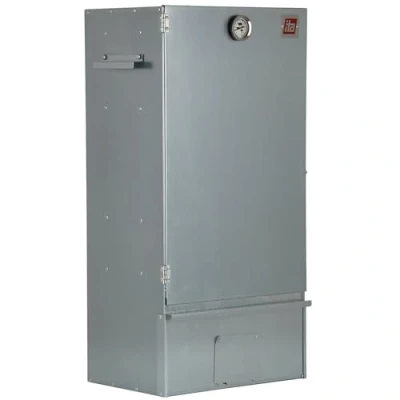 Imagen de ITA Ahumador 7005 81x28x40 cm de acero inoxidable con Termómetro y Accesorios Resistente a la Corrosión, Duradero Ahumadero Premium para Carne, Pescado, Queso, Salchichas