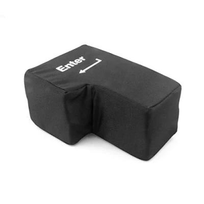 Imagen de Enter Key Pillow, Big USB Button Herramientas de ventilación para aliviar el estrés, Escritorio Nap Pillow Herramienta Mano Juguete descompresión computadora Oficina Laptop