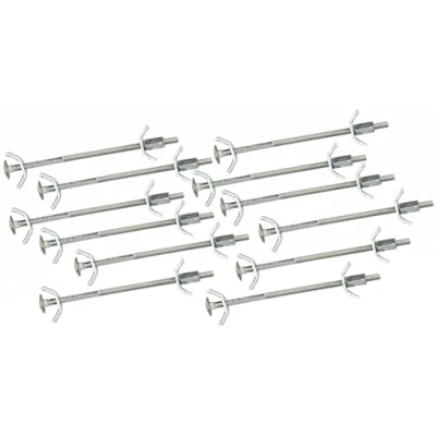 Imagen de KOTARBAU® 12 x Conector para encimeras 150 mm, muebles, Junta de encimera cocina,Tornillos montaje Herraje montaje, Conectores acero inoxidable, unidades