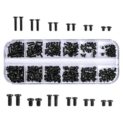 Imagen de Chstarina 240 Piezas Kit de Tornillos Ordenador 12 tamaños Surtidos M2 M2.5 M3 Computadora Portátil para Laptop Reparación IBM HP DELL Toshiba Gateway Acer Lenovo