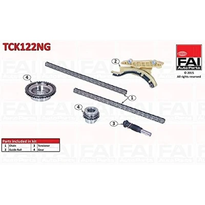 Imagen de FAI AutoParts TCK122NG Juego de Cadena distribución sin juntas, con ruedas dentadas Símplex, pasadores FORD: Tourneo Connect, Focus 2