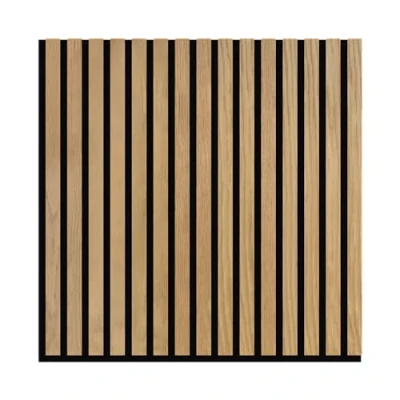 Imagen de Phoenix Artpanel Paneles Acusticos Decorativos con Laminas de Madera y Fieltro para Pared 60 x 2.1 cm (4 Piezas, Roble)
