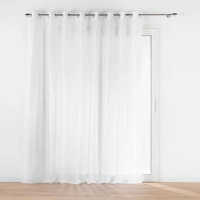 Imagen de Douceur d&#039;Intérieur Voilage à Oeillets Visillo, Poliéster, Blanco, 300 x 240 cm