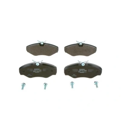 Imagen de BOSCH 0 986 494 730 Juego de pastillas freno Low Metallic Chapa antichirridos, con tornillos accesorios RENAULT: TRAFIC 2 Kasten, Bus