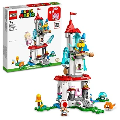 Imagen de LEGO 71407 Super Mario Set Expansión: Torre Hielo y Traje Peach Felina, Juego Construcción Bros, Castillo Juguete Minifiguras Toad, Regalo Coleccionable Niños Niñas