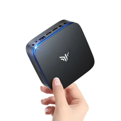 Imagen de NiPoGi AK1 Plus Mini PC Intel 12TH Alder Lake N95(hasta 3.4GHz,15W), 8GB DDR4 256GB M.2 SSD, Ordenadores de Sobremesa,2xHDMI/4K@60HZ/BT4.2/RJ45 LAN, Computadora Torre para Negocios/Escuela