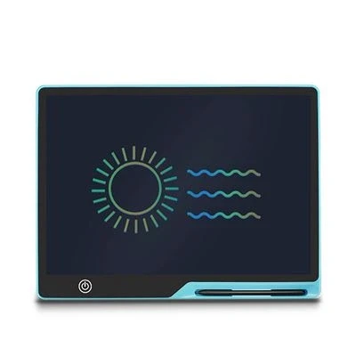 Imagen de Pizarra electrónica Dam DMAN0145C31CLOR, 16&quot;, Batería recargable, Cristal líquido, Fondo multicolor, Azul
