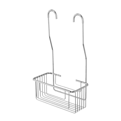 Imagen de Croydex Shower Mixer Basket Cesta mezcladora de Ducha con Gancho Acero Suave Cromado, Inoxidable, 12.5 x 25 44 cm