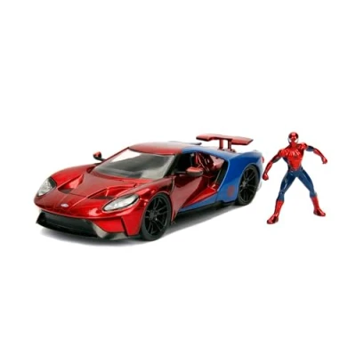 Imagen de Jada Marvel Spiderman 2017 Ford GT Coche Fundido a Escala 1:24