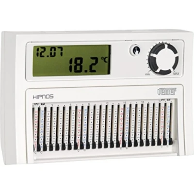 Imagen de VEMER VE013900 HIPNOS Termostato Calefacción con Programación Diaria, Alimentación a Pilas, Blanco