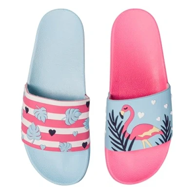 Imagen de Dedoles Chanclas Unisex Hombre Mujer y Niños Sandalias diseños divertidos Libros Pizza Flores Fiesta Café Regalo, Color: Amor por los flamencos, 38 EU